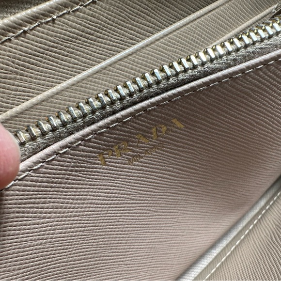 Prada Saffiano Leather Zip Around Wallet - Picture 2 of 13